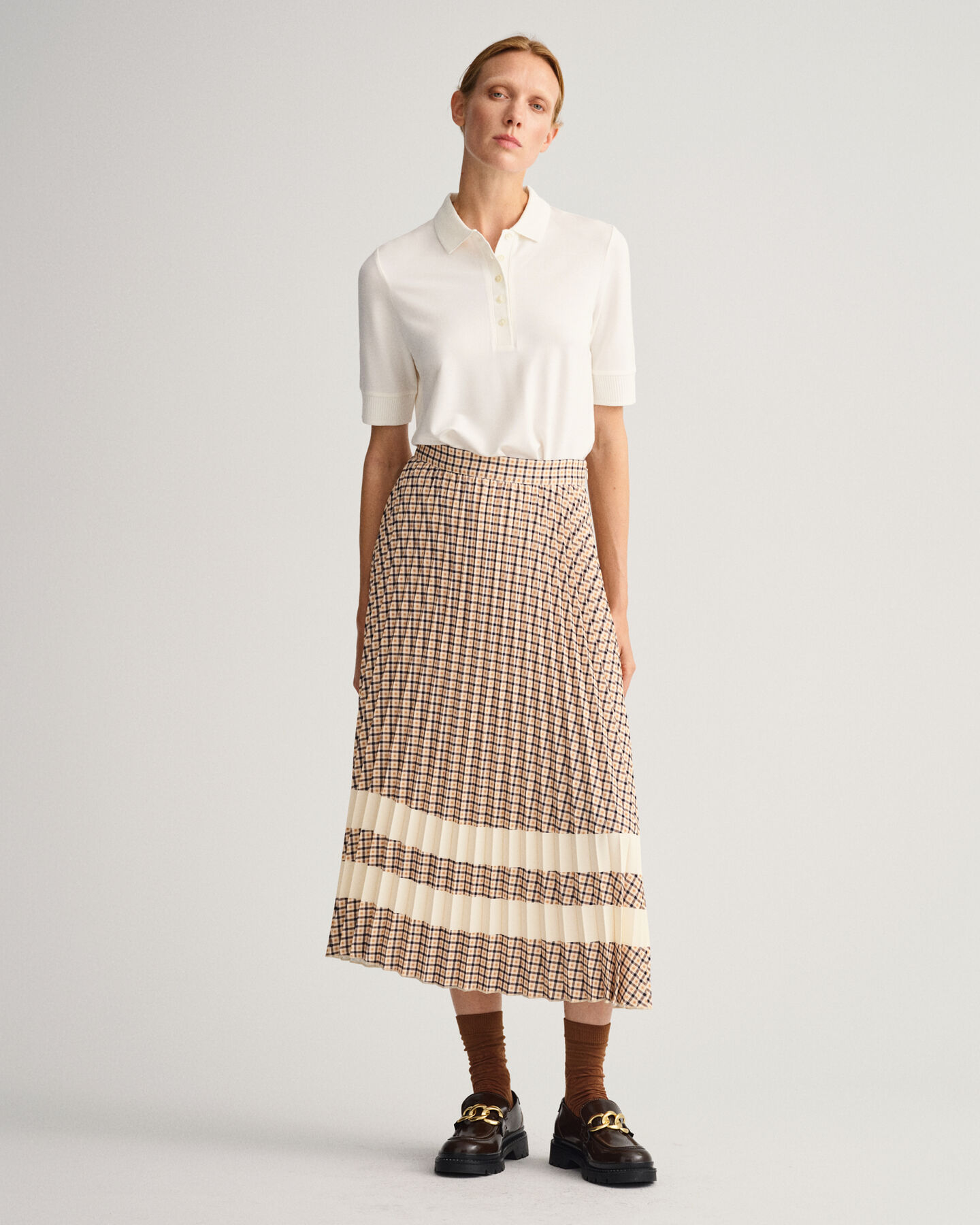 Detail Collar Piqué Polo Shirt