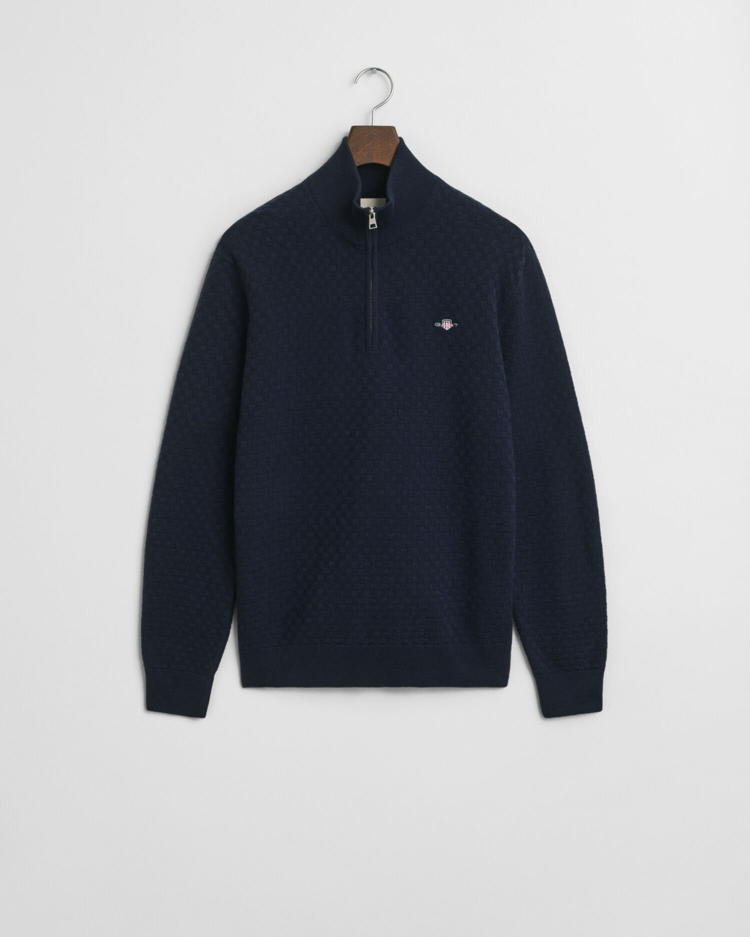 Micro Textured Half-Zip Sweater