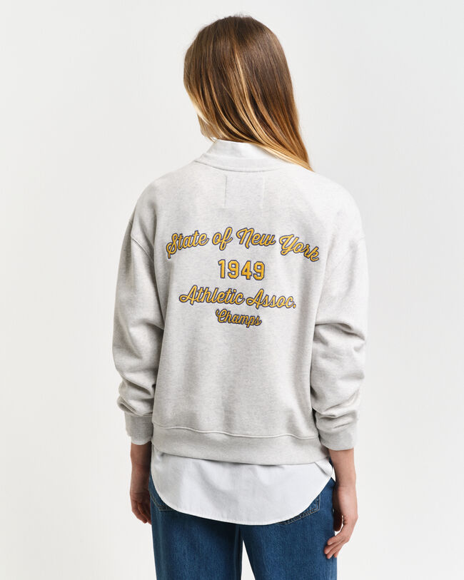 Script Graphic Crew Neck Sweatshirt