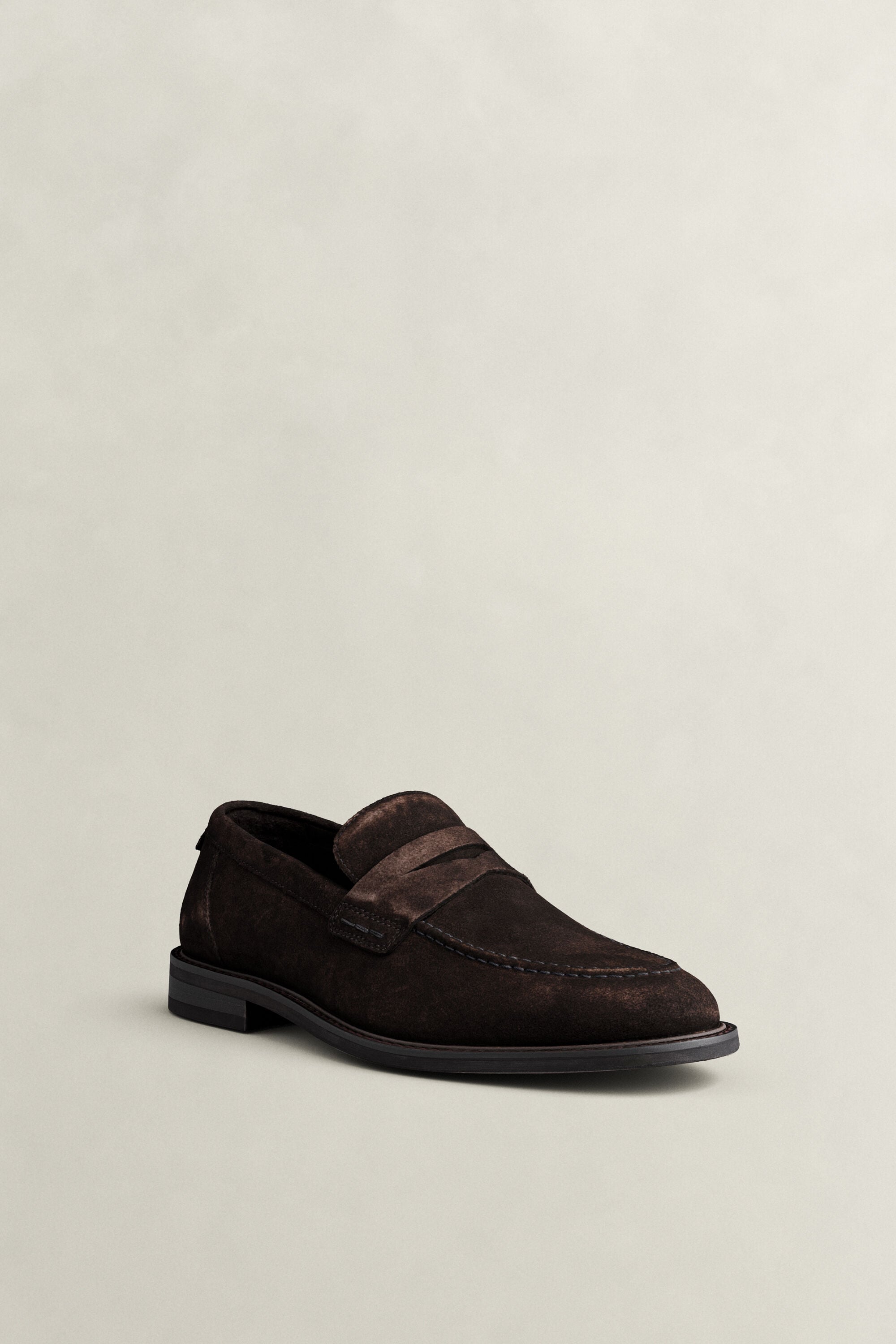 Lozham Suede Loafers — DARK BROWN