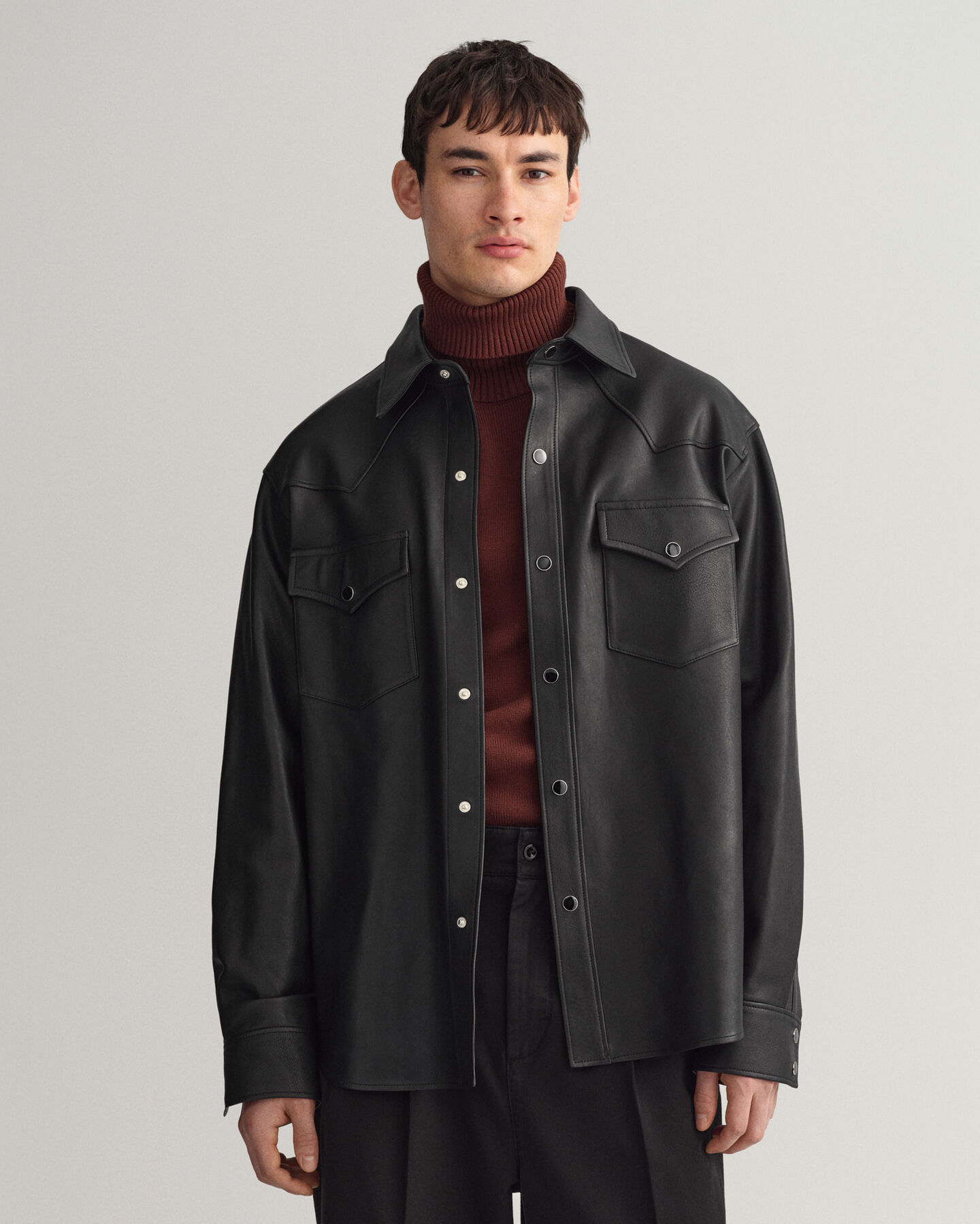 Relaxed Fit Rodeo Leather Shirt
