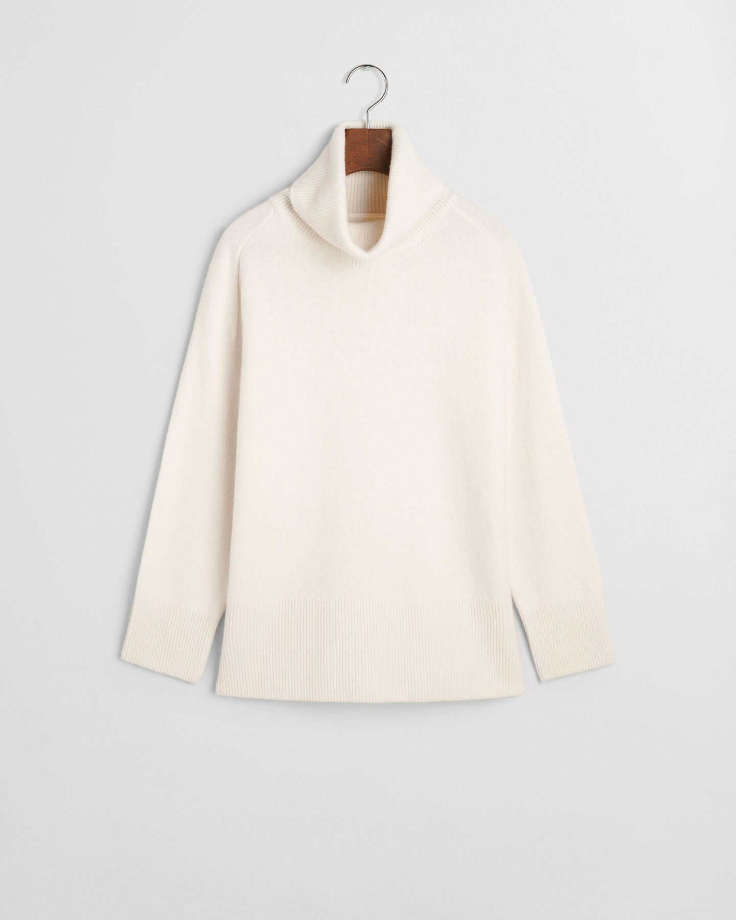 Wool Cashmere Blend Turtleneck Sweater