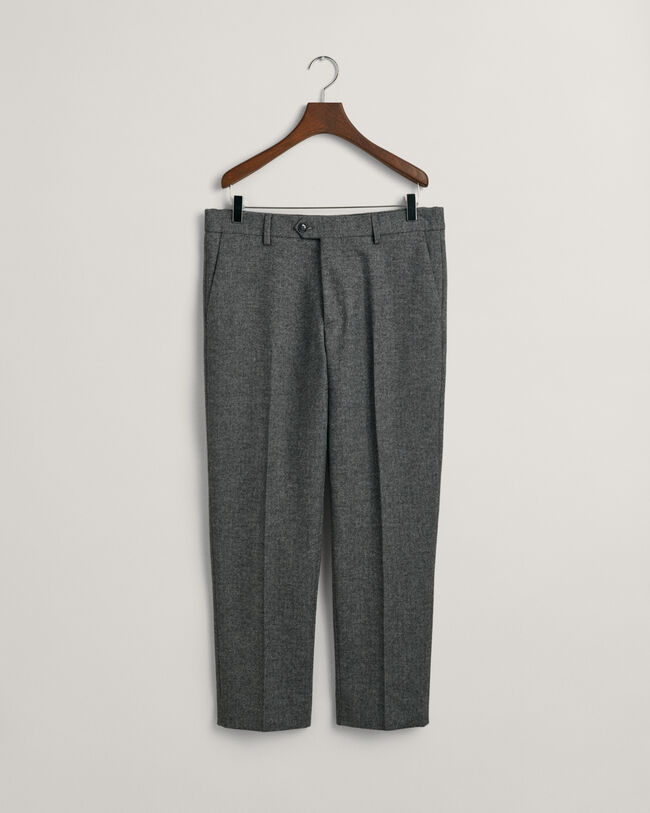 Tapered Herringbone Pants