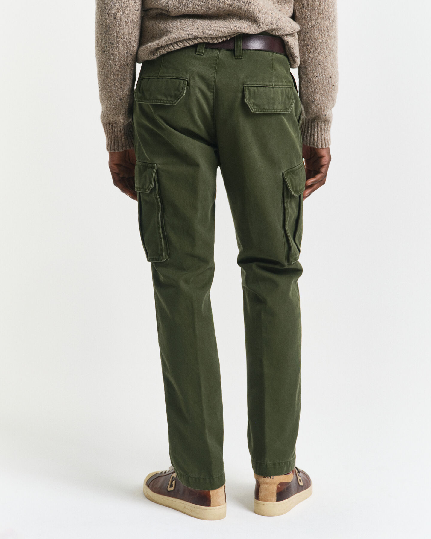 Regular Fit Cotton Twill Cargo Pants