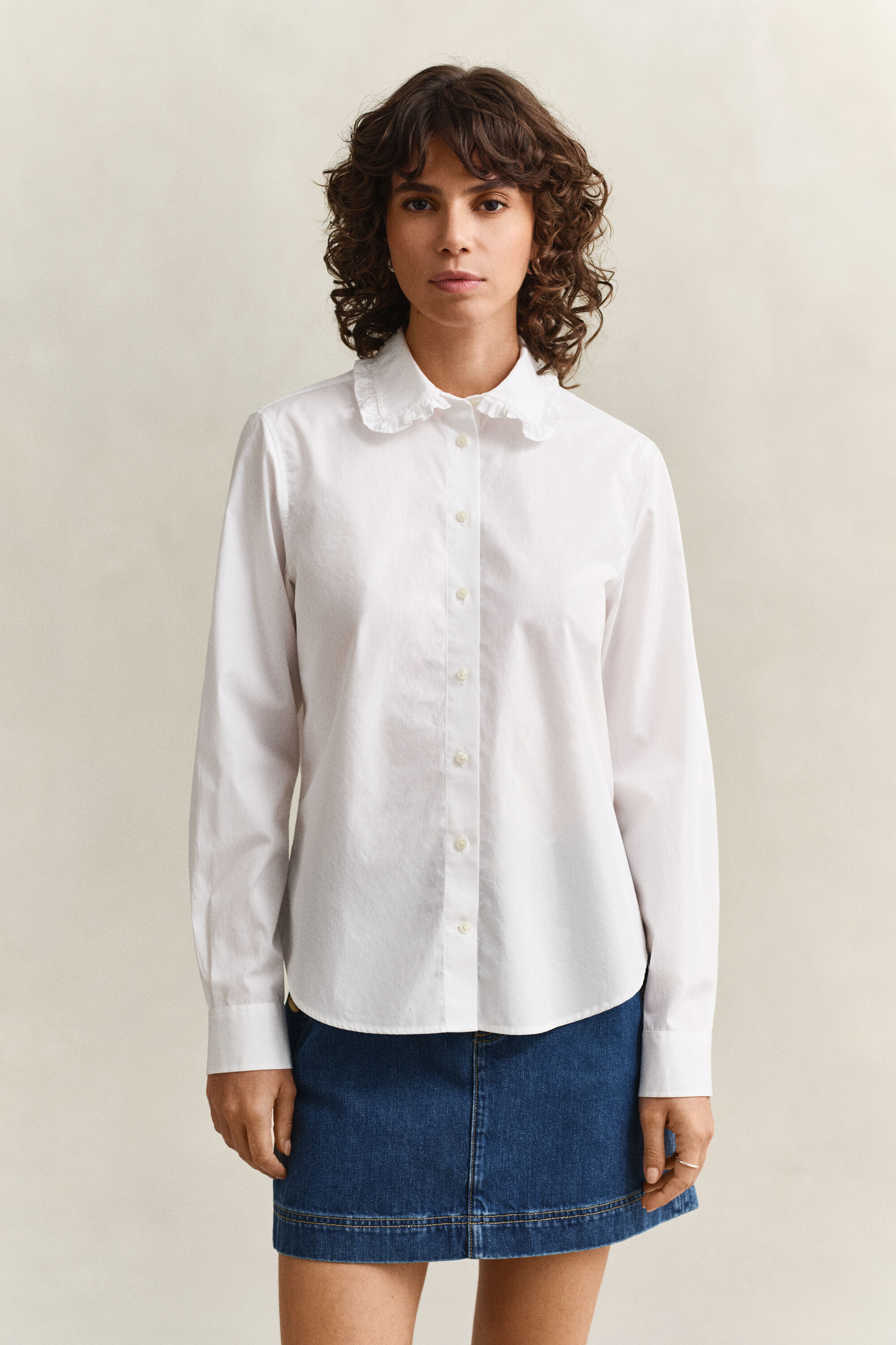 Frilly Cotton Shirt