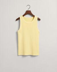 Sunfaded High Neck Rib Tank Top