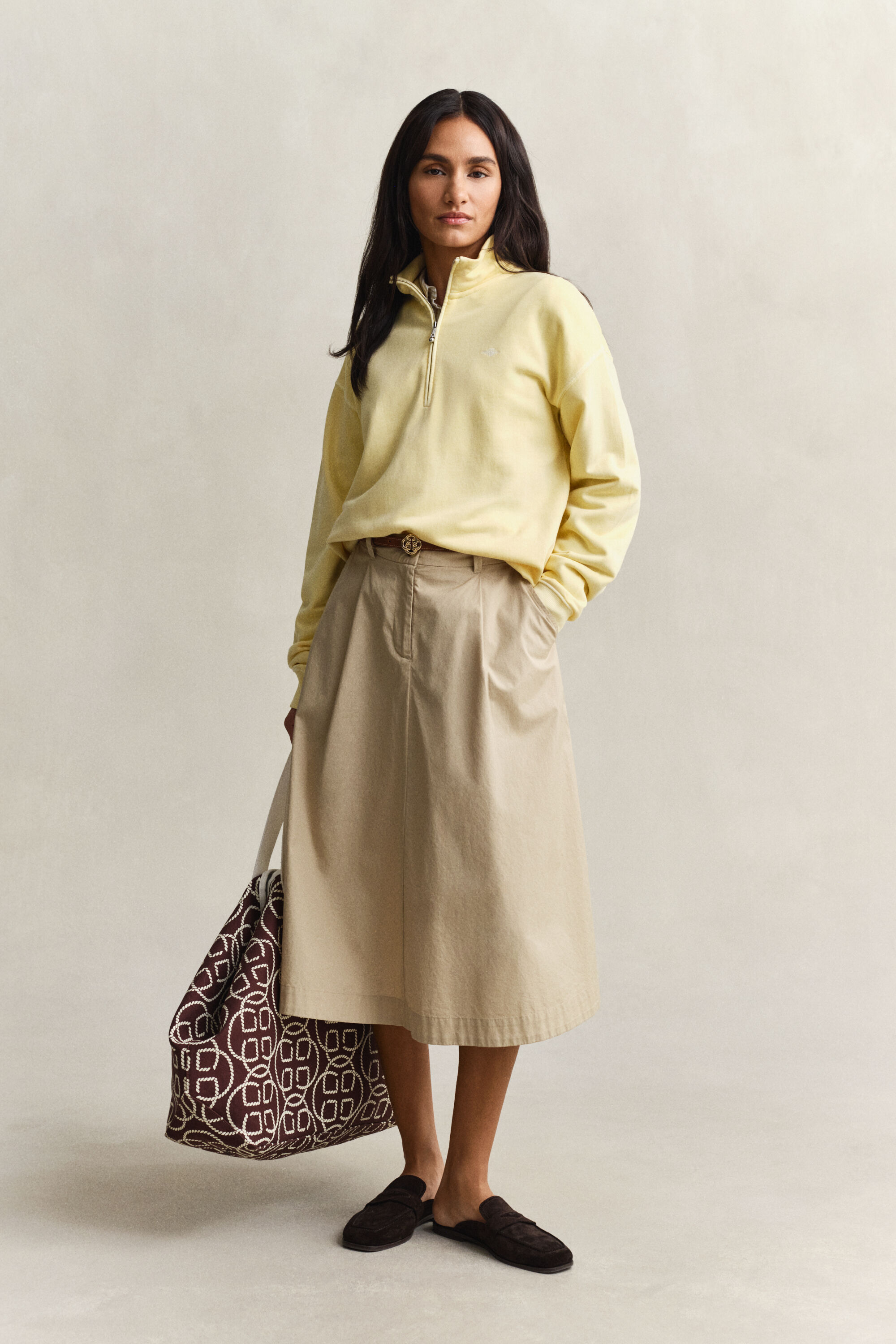 Washed Shield Half-Zip Sweatshirt