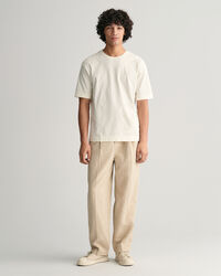 Pleated Cotton Linen Chinos