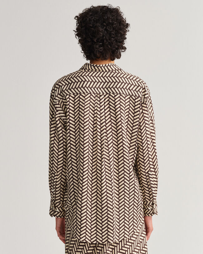 Relaxed Fit Geometric Shirt