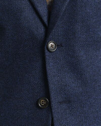 Slim Fit Flannel Herringbone Suit Jacket