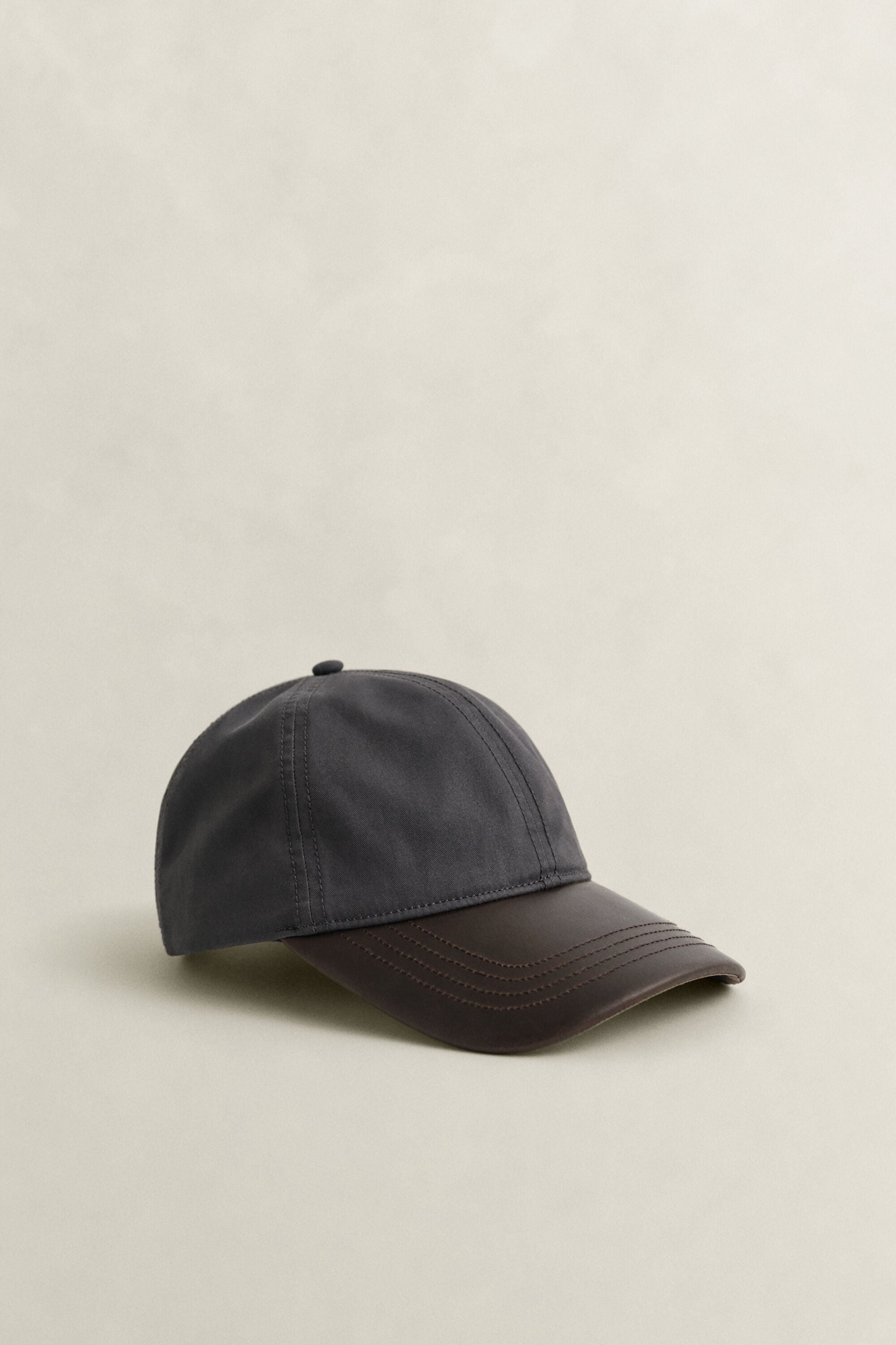 Waxed Leather Visor Cap