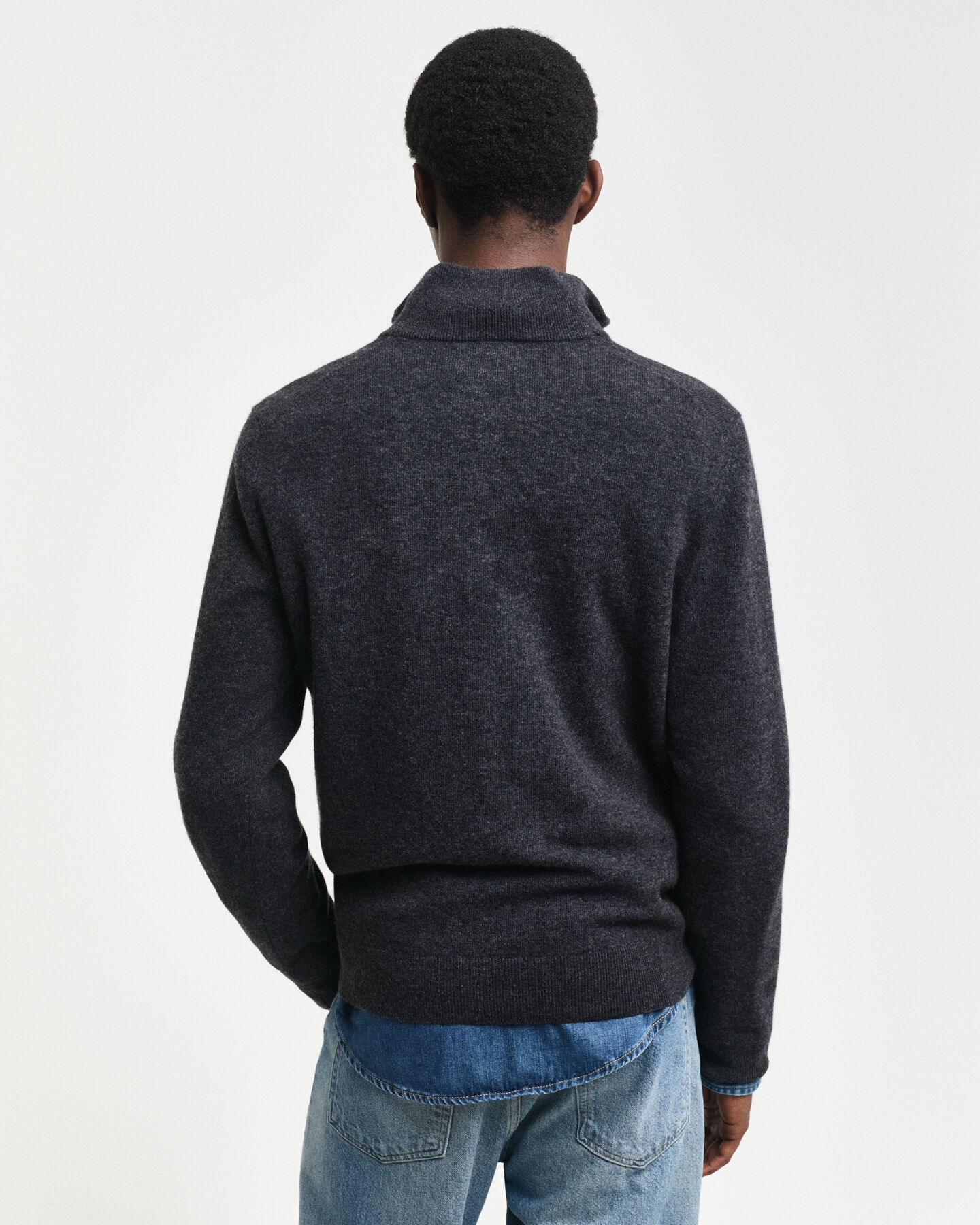 Extra Fine Lambswool Half-Zip Sweater