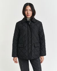 Quilted Corduroy Trim Jacket
