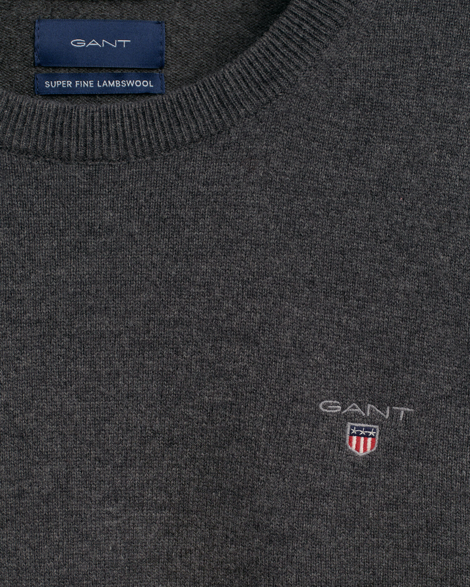 Super Fine Lambswool Crew Neck Sweater 