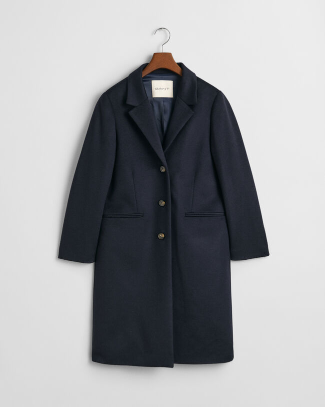 Classic Tailored Fit Wool Coat