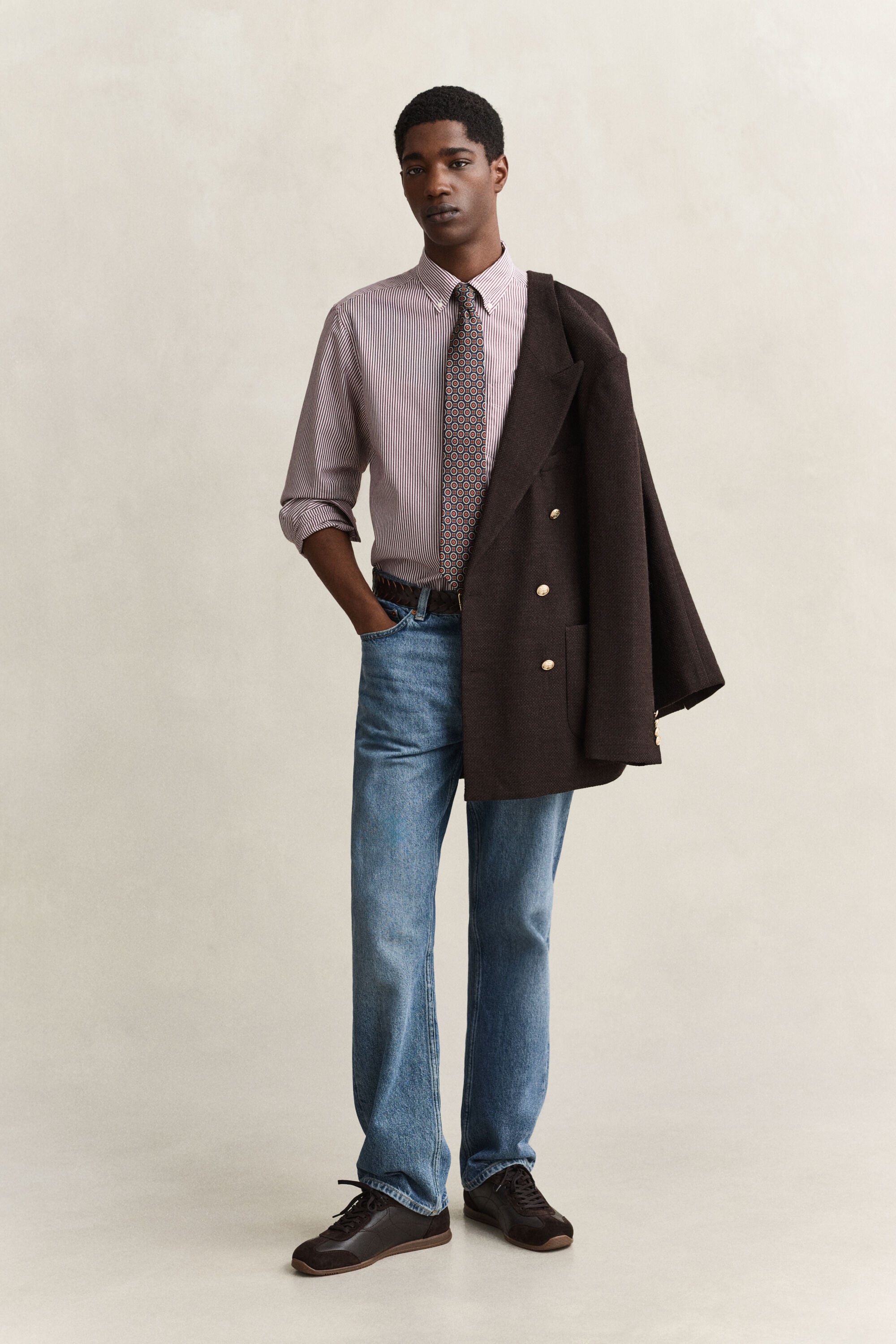 Classic Regular Striped Poplin Shirt