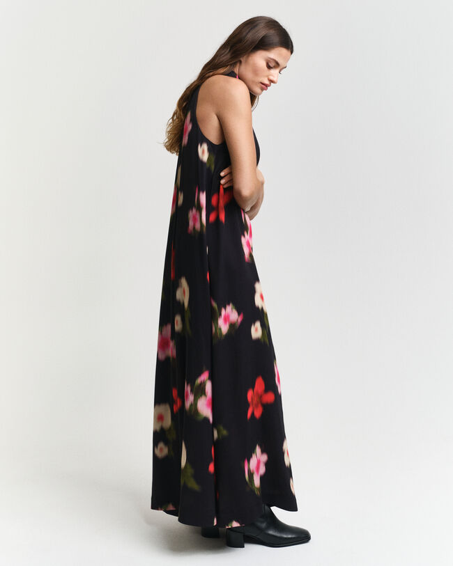 Floral Print Halterneck Dress