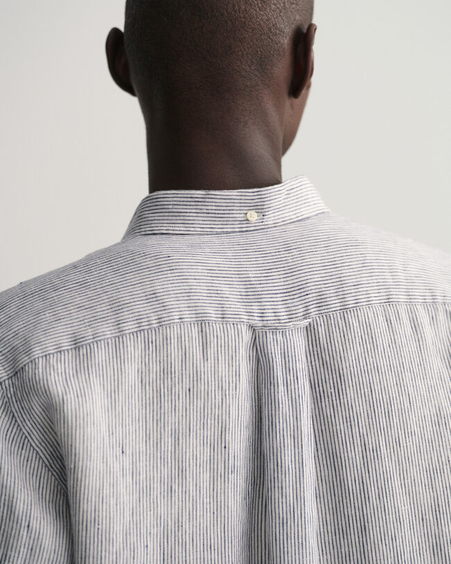 Regular Fit Striped Linen Shirt