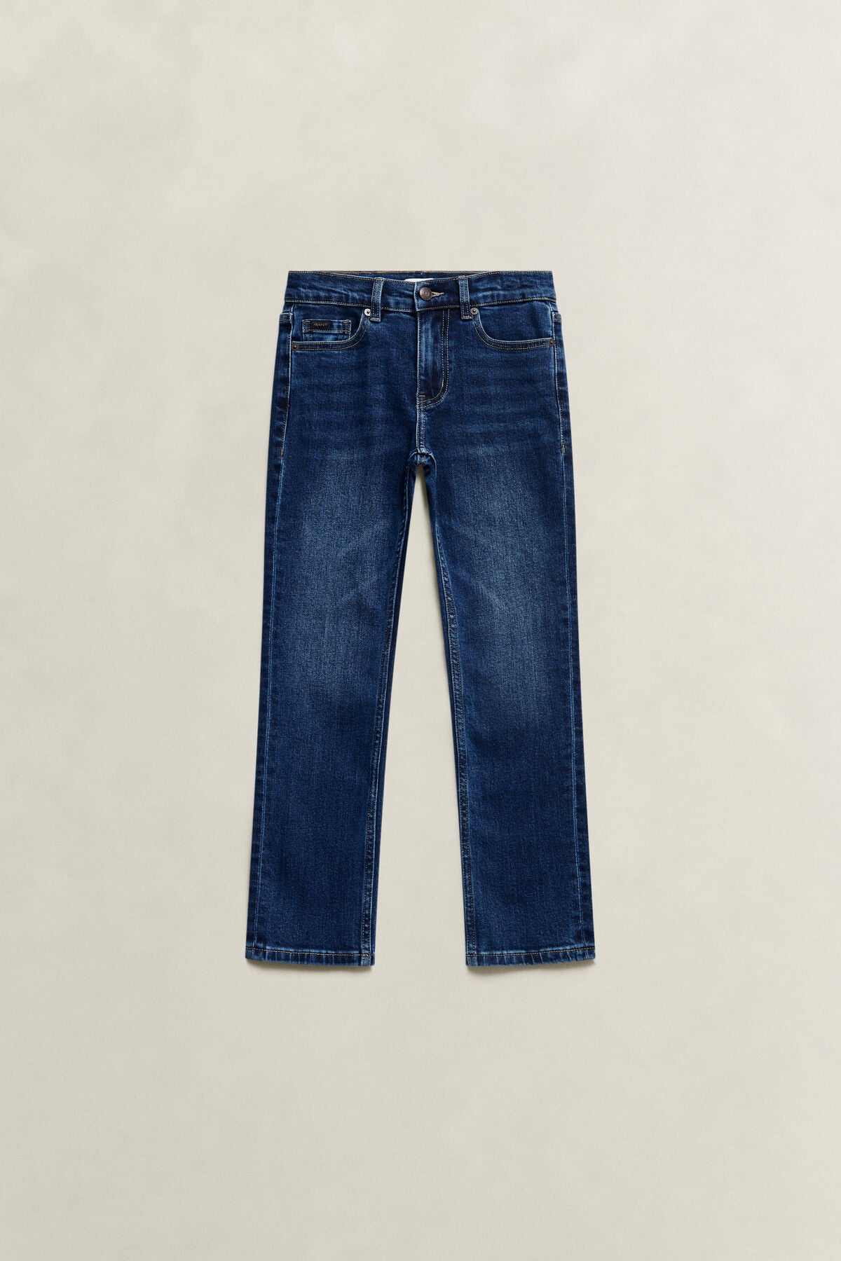 Teen Boys Straight Fit Jeans — MID WASH