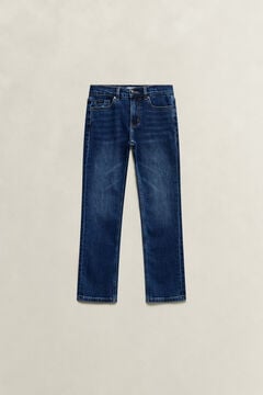 Teen Boys Straight Fit Jeans — MID WASH 2