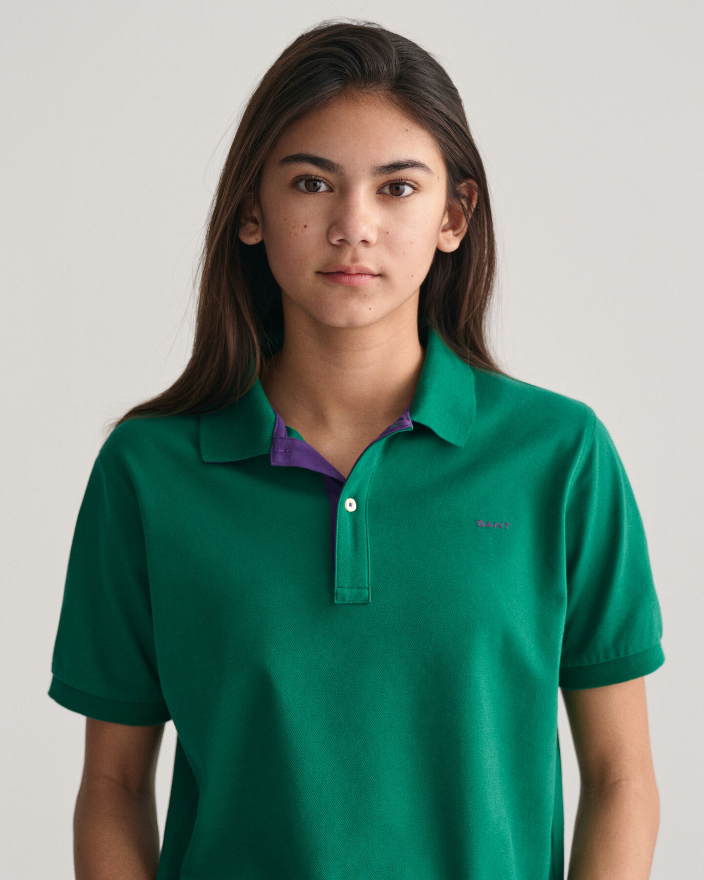 Teens Contrast Piqu&eacute; Polo Shirt