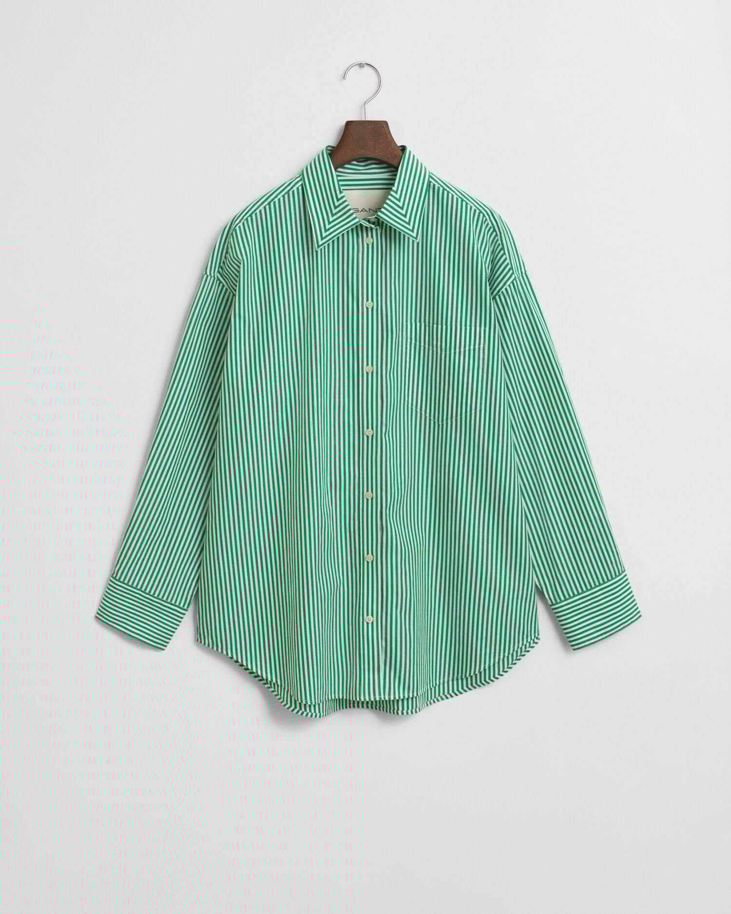 Oversized Classic Striped Poplin Shirt