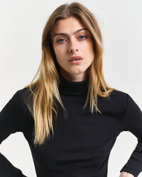 Ribbed Long Sleeve Turtleneck Top