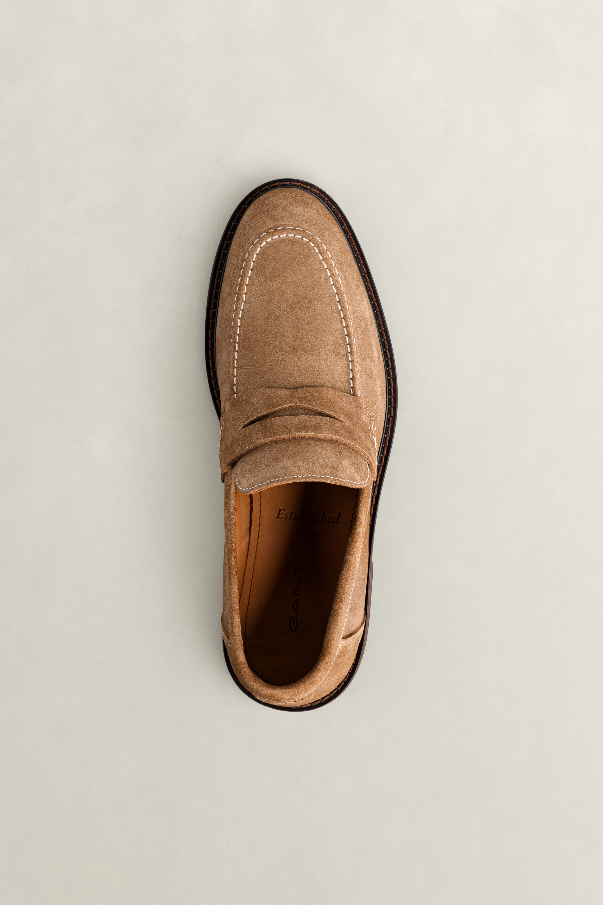 Lozham Suede Loafers — WARM KHAKI