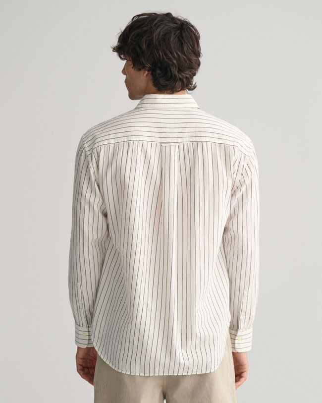 Relaxed Fit Pinstriped Seersucker Shirt