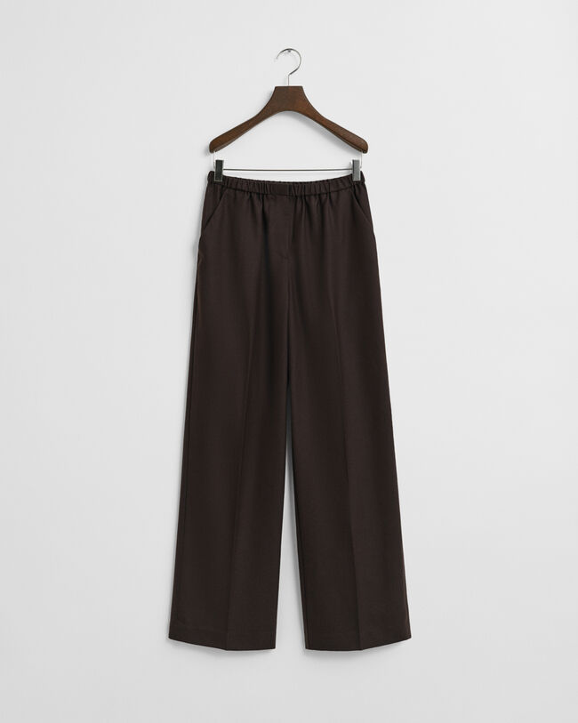 Wool Blend Pull-On Pants