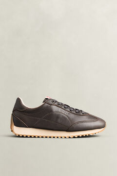 Beja Leather Sneakers — DARK BROWN 5