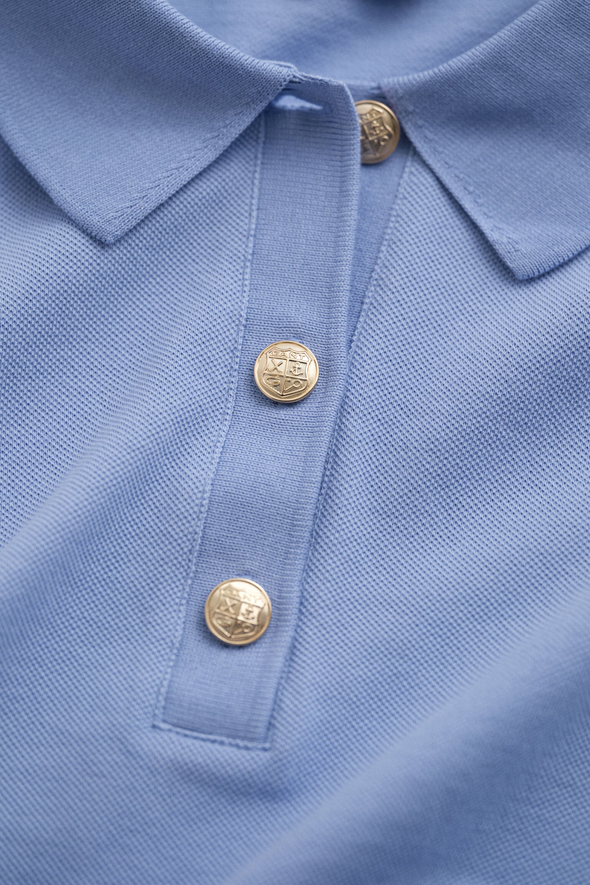 Piqué Polo Long Sleeve Top