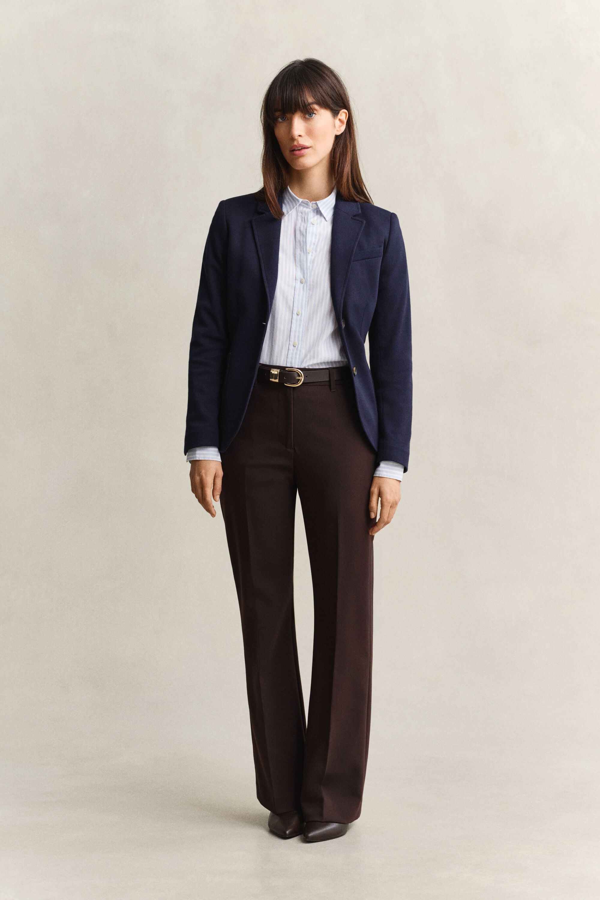 Classic Regular Striped Poplin Shirt