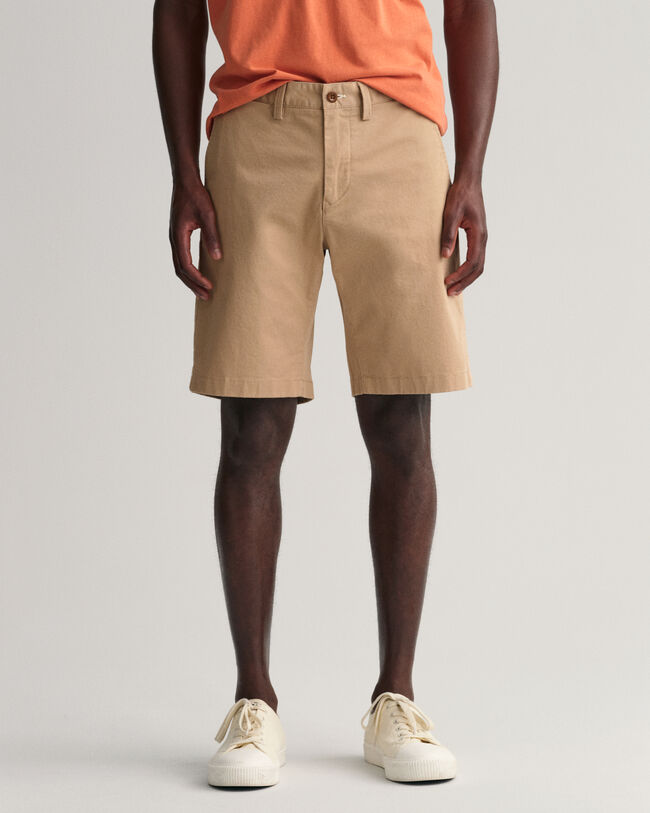 Hallden Slim Fit Twill Shorts