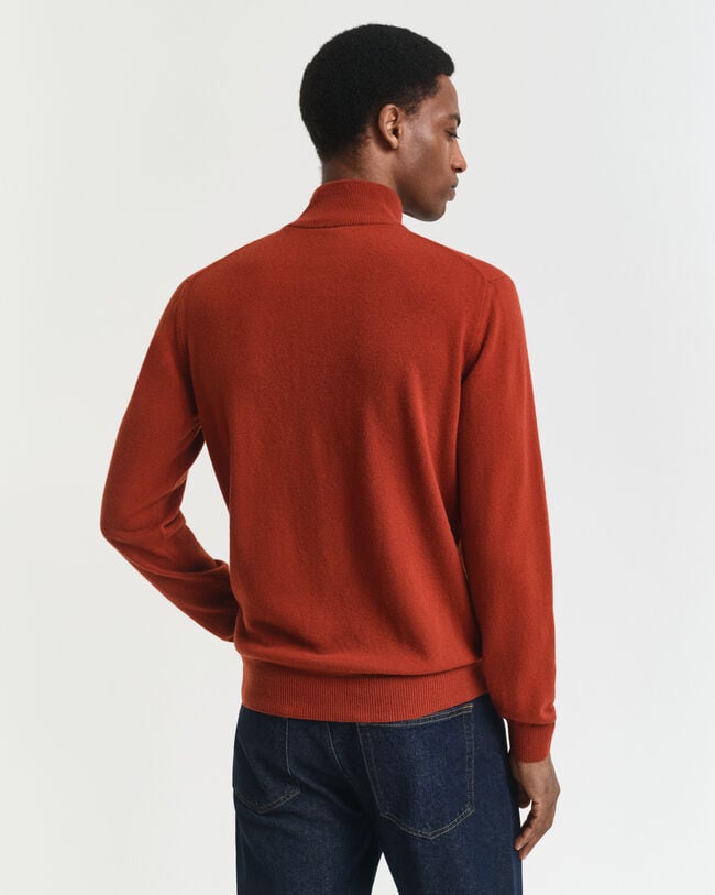 Superfine Lambswool Half-Zip Sweater