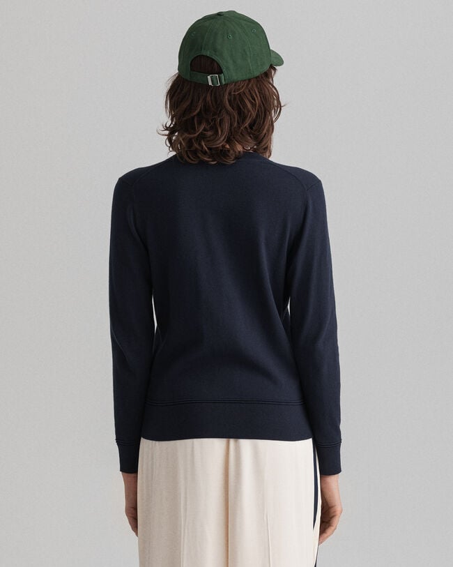 Light Cotton V-Neck Cardigan