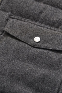 Hybrid Insulated Flannel Jacket — BLACK GREY 3