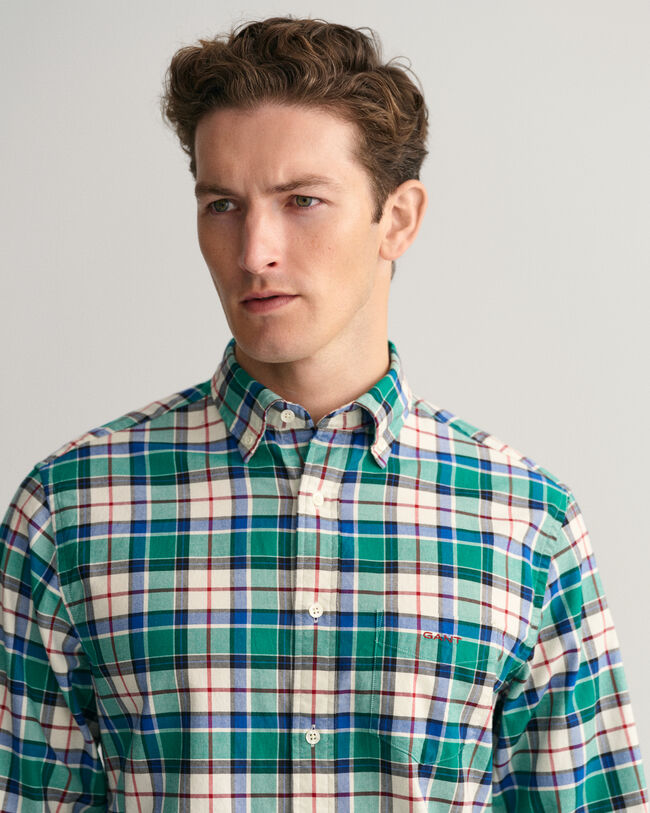 Regular Fit Checked Oxford Shirt
