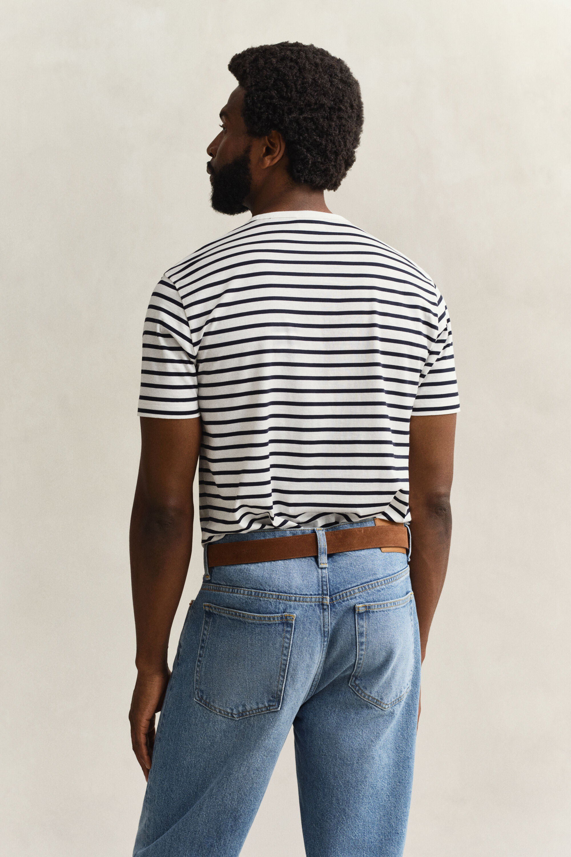 Pima Cotton Striped T-Shirt