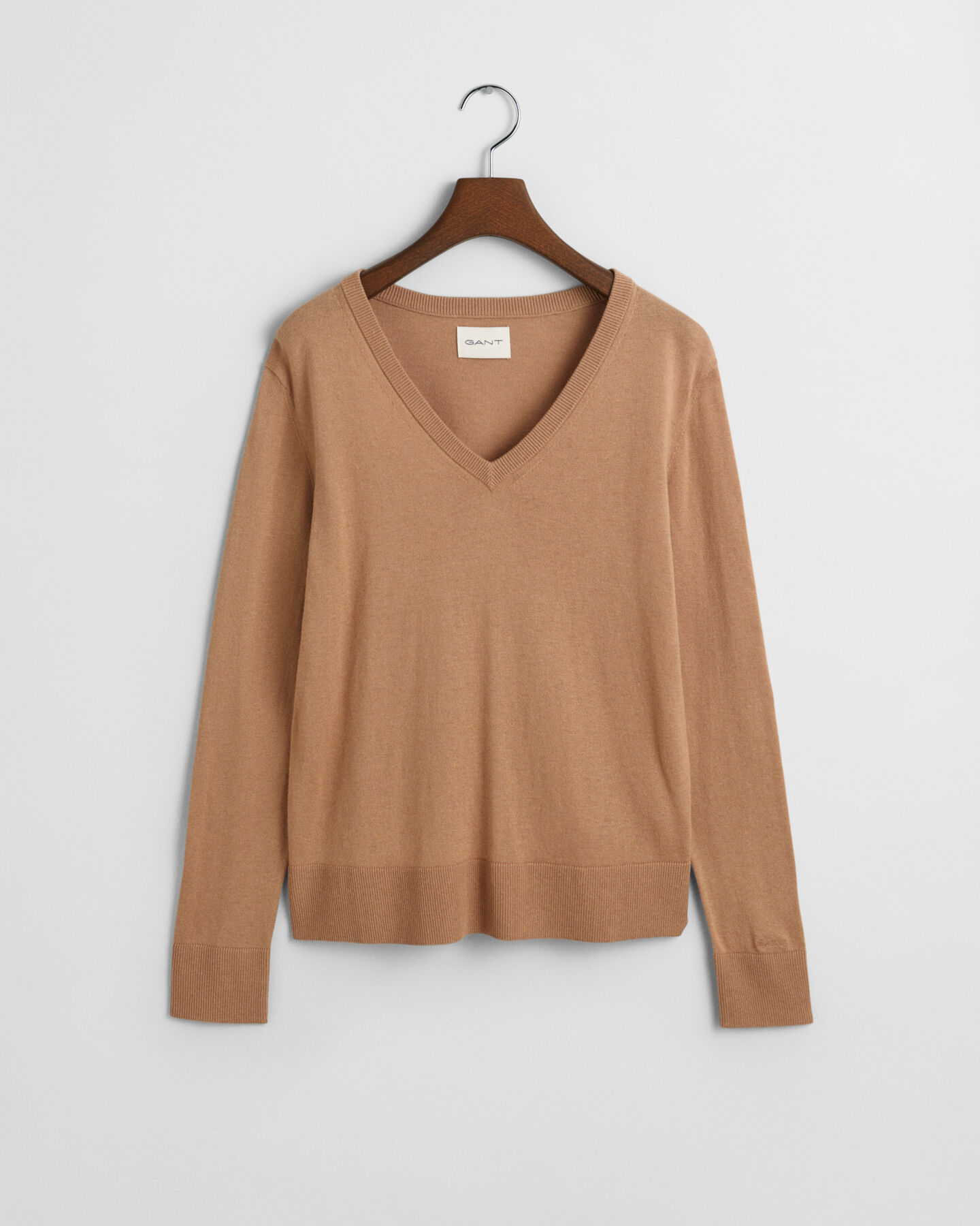 Fine Knit V-Neck Sweater
