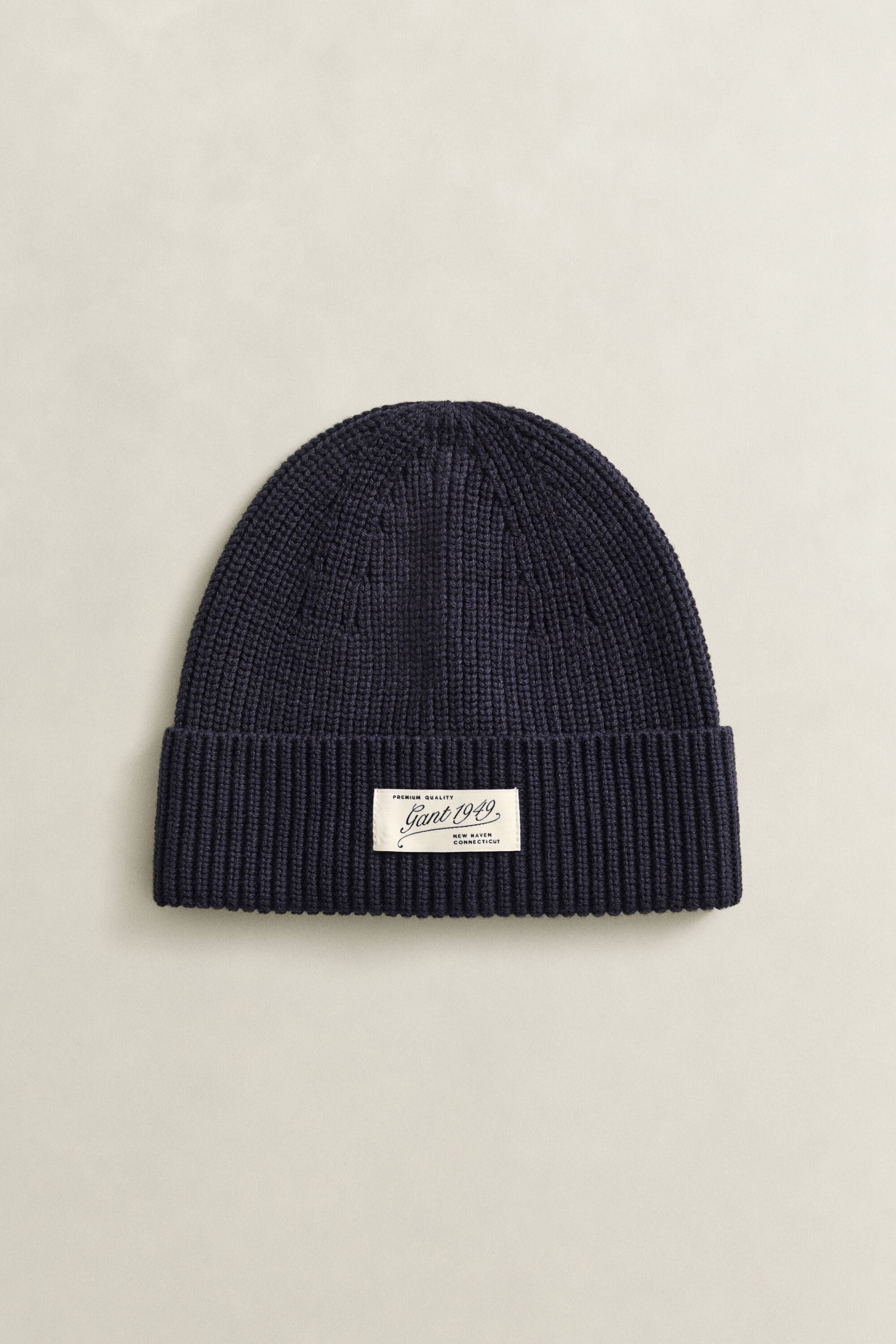 Ribbed Logo Beanie