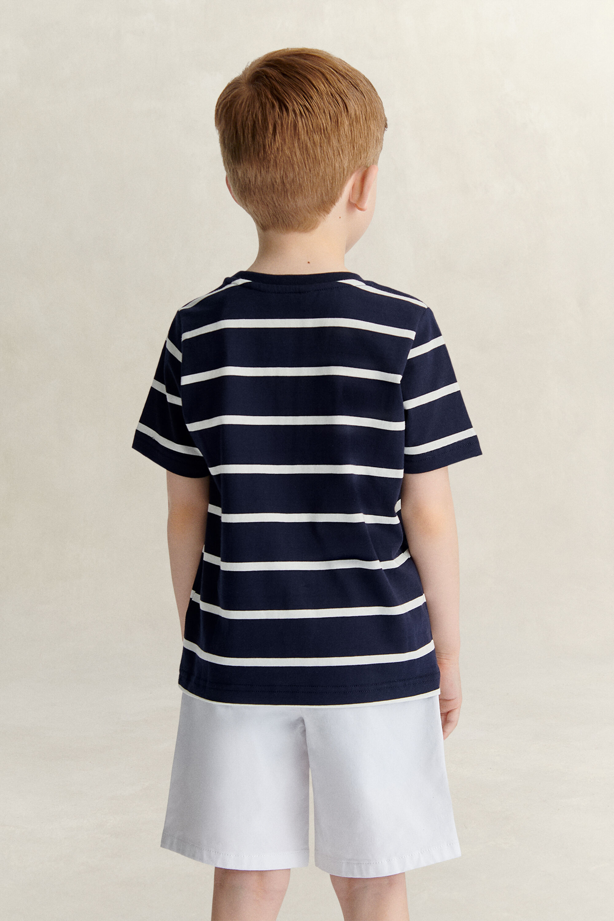 Boys Striped Graphic T-Shirt