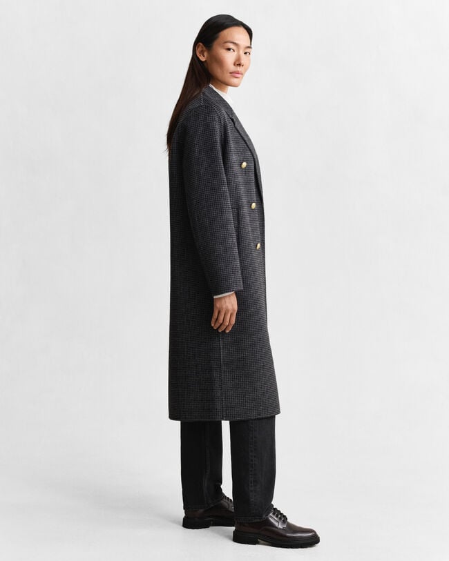 Checked Handstitched Coat