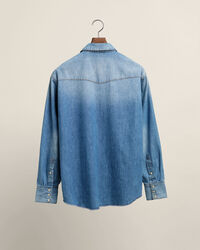 GANT x Wrangler Relaxed Fit Denim Western Shirt