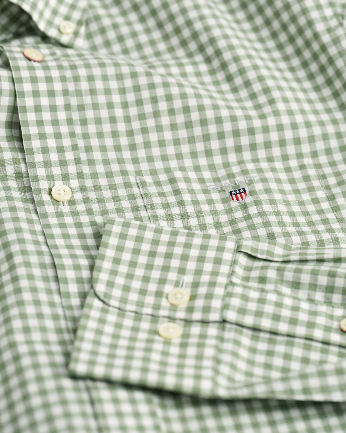 Regular Fit Gingham Broadcloth Shirt