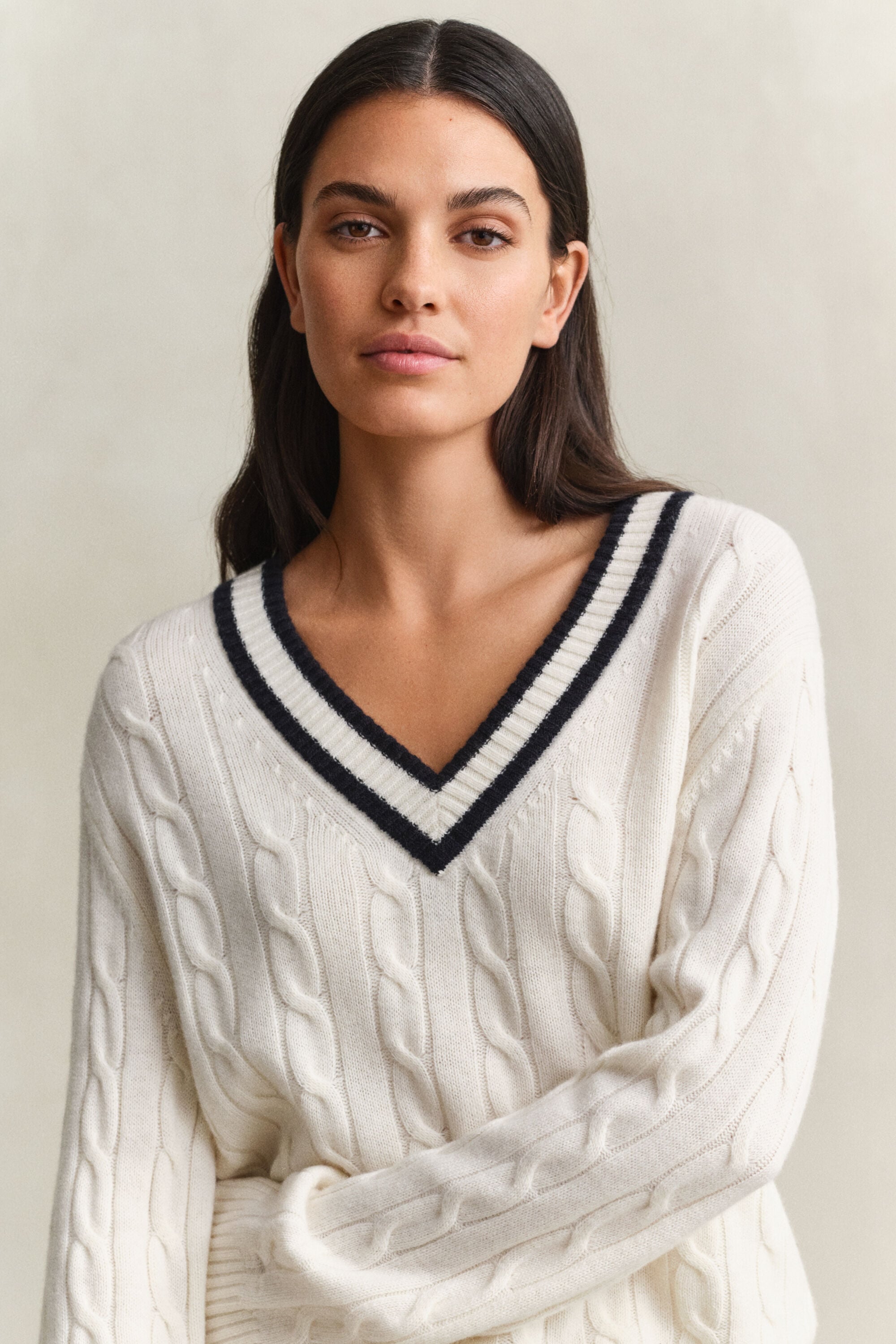 Merino Wool Cable Knit Sweater