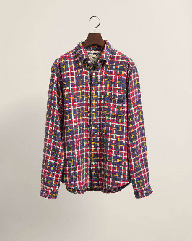 GANT x Wrangler Regular Fit Plaid Twill Shirt