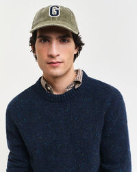 Wool Nepps Crew Neck Sweater