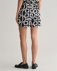 Relaxed Fit Monogram Print Pull-On Shorts