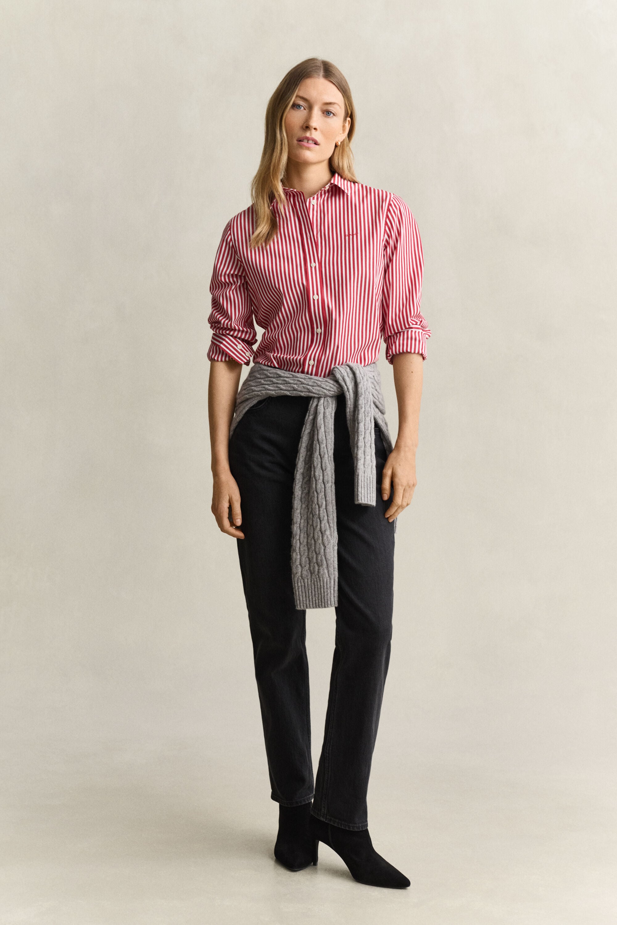 Classic Regular Striped Poplin Shirt